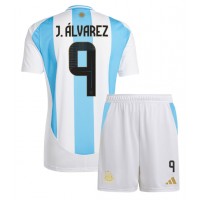 Dječji Nogometni Dres Argentina Julian Alvarez #9 Domaci Copa America 2024 Kratak Rukav (+ Kratke hlače)